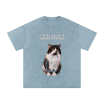 Snow Washed Oversized Cotton T-Shirt