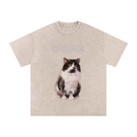 Snow Washed Oversized Cotton T-Shirt