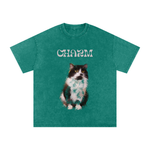 Snow Washed Oversized Cotton T-Shirt